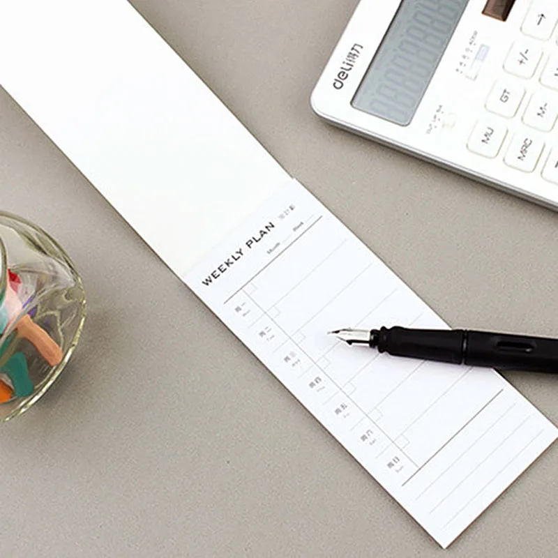 1Pc Daily Notes Index Label Notepad Week Month Plan Detailed Lists Scrapbooking Creative School Student Supply Cute | Канцтовары для