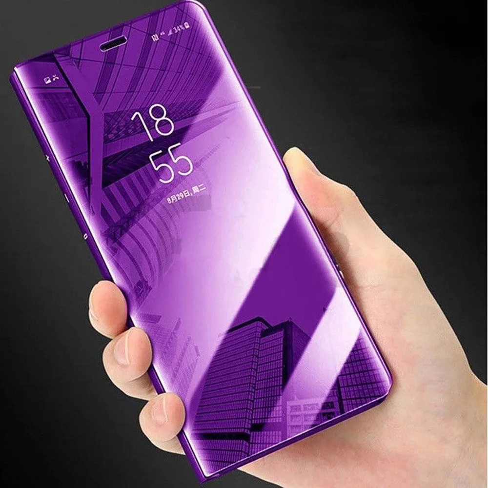 Умный зеркальный флип чехол для huawei P20 P10 P9 mate Honor Note 10 9 8 Pro Lite Y6 2018 Y7 P Smart Nova 3i 3 2i 3E