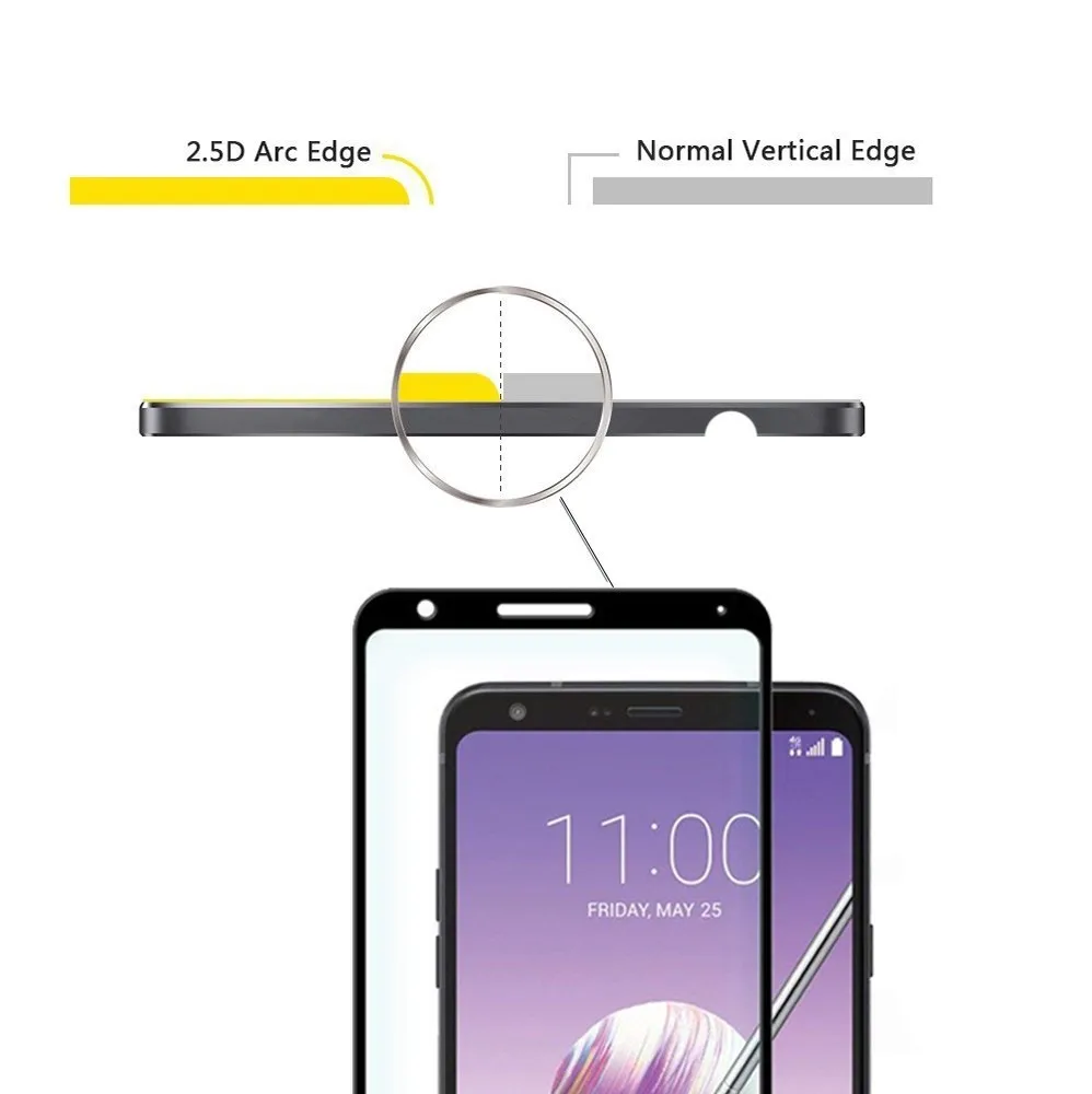Защитное стекло закаленное 9H для LG Stylo 5/ Q 4 Q710MS /Q Stylus Защитная пленка ЖК экрана 0 3