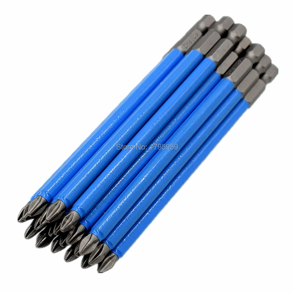 

20pcs Phillips Screwdriver Bit 1/4" Hex Shank Single Head PH2 Magnetic Screwdriver Bits 125mm Anti Slip Screw Driver Bit Kit Set