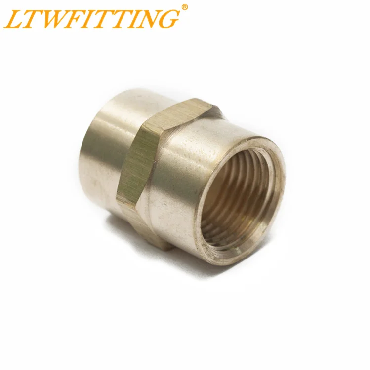 

LTWFITTING Brass Pipe Fitting 3/8" Female NPT Coupling Water Boat