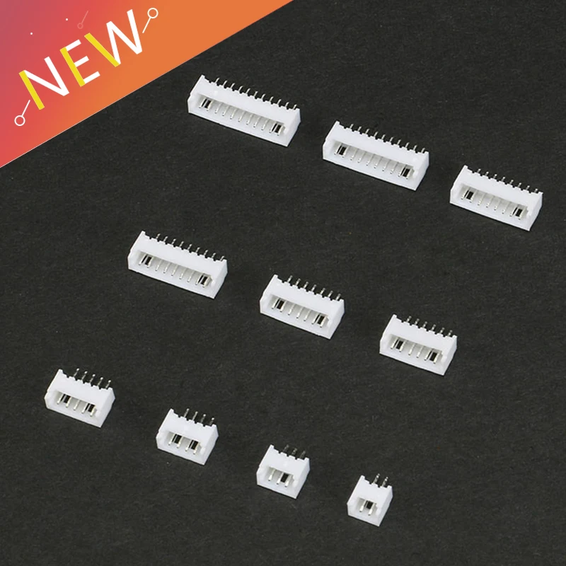 50 шт./лот 1 25 мм разъем шаг 2P 3P 4P 5P 6P 7P 8P 9P 10P 11P для PCB|Соединители| |