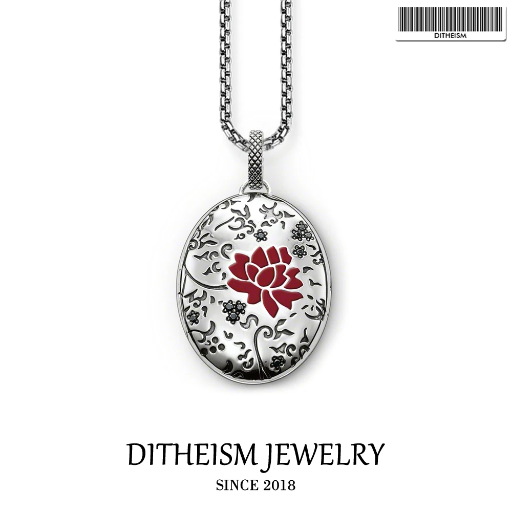 Женское ожерелье из серебра 2018 пробы красное искусственное с цепочкой модные