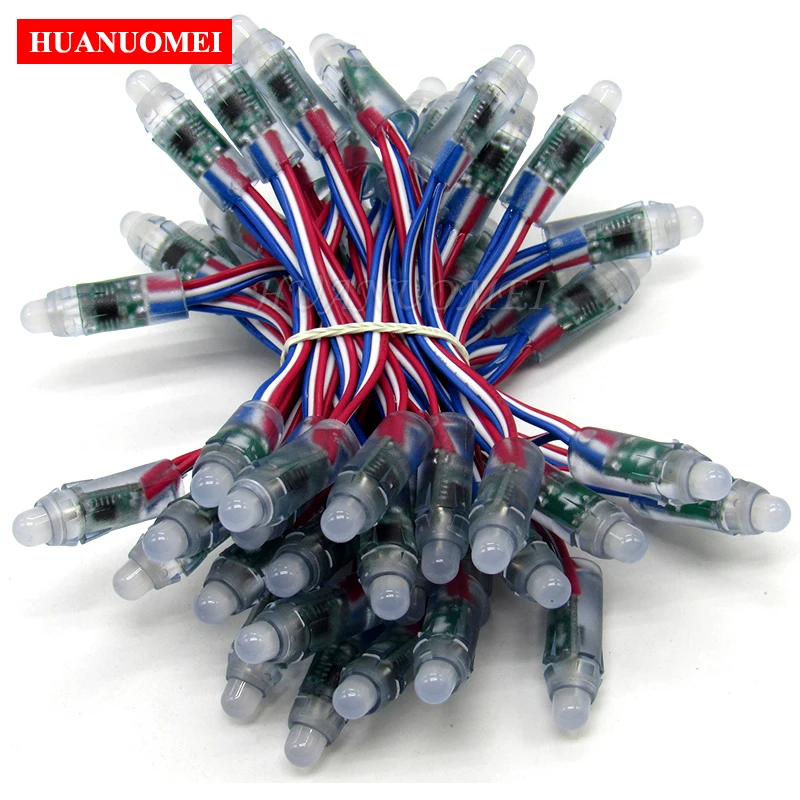50 шт. оптовая продажа полноцветный DC5V 12 мм SM16703 IC RGB светодиодный модуль гирлянда