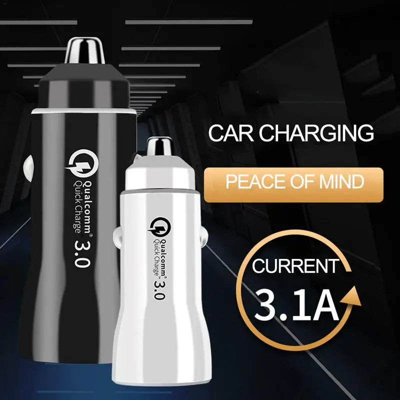Qc3.0 быстрая зарядка автомобильное зарядное устройство Многофункциональный