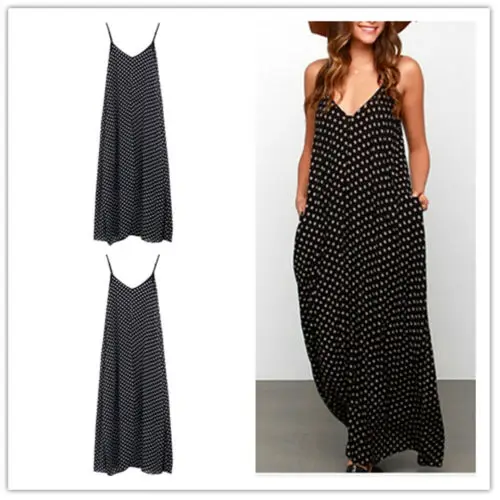 

NEW SEXY WOMEN SUMMER BOHO LONG MAXI HOLIDAY PARTY EVENING BEACH SUN DRESS