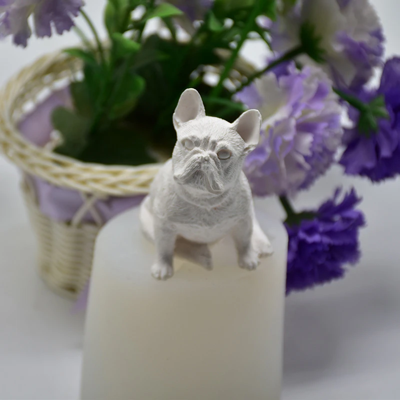 3D Dog Design Silicone Soap Mold Candle Food Grade Chocolate Molds For Making | Дом и сад