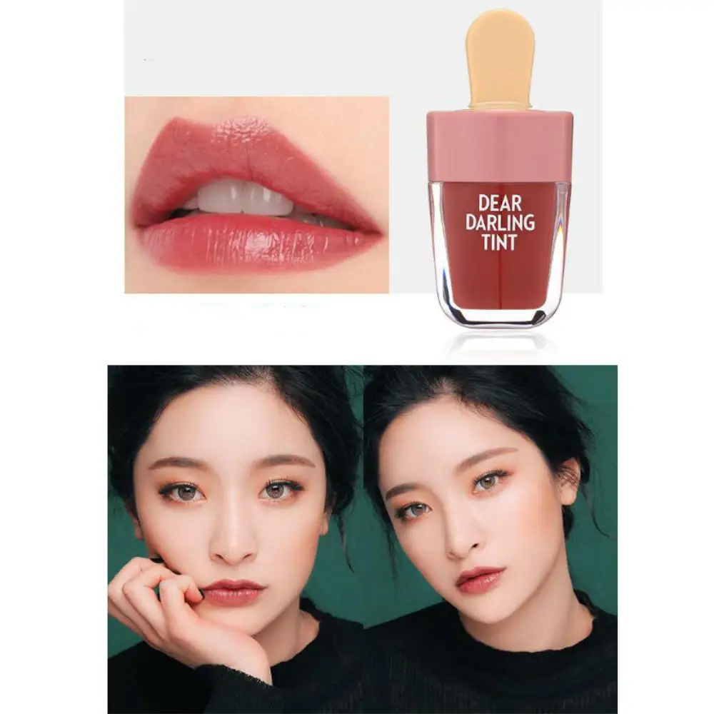 Водостойкая жидкая помада в форме мороженого увлажняющая Очаровательная губная