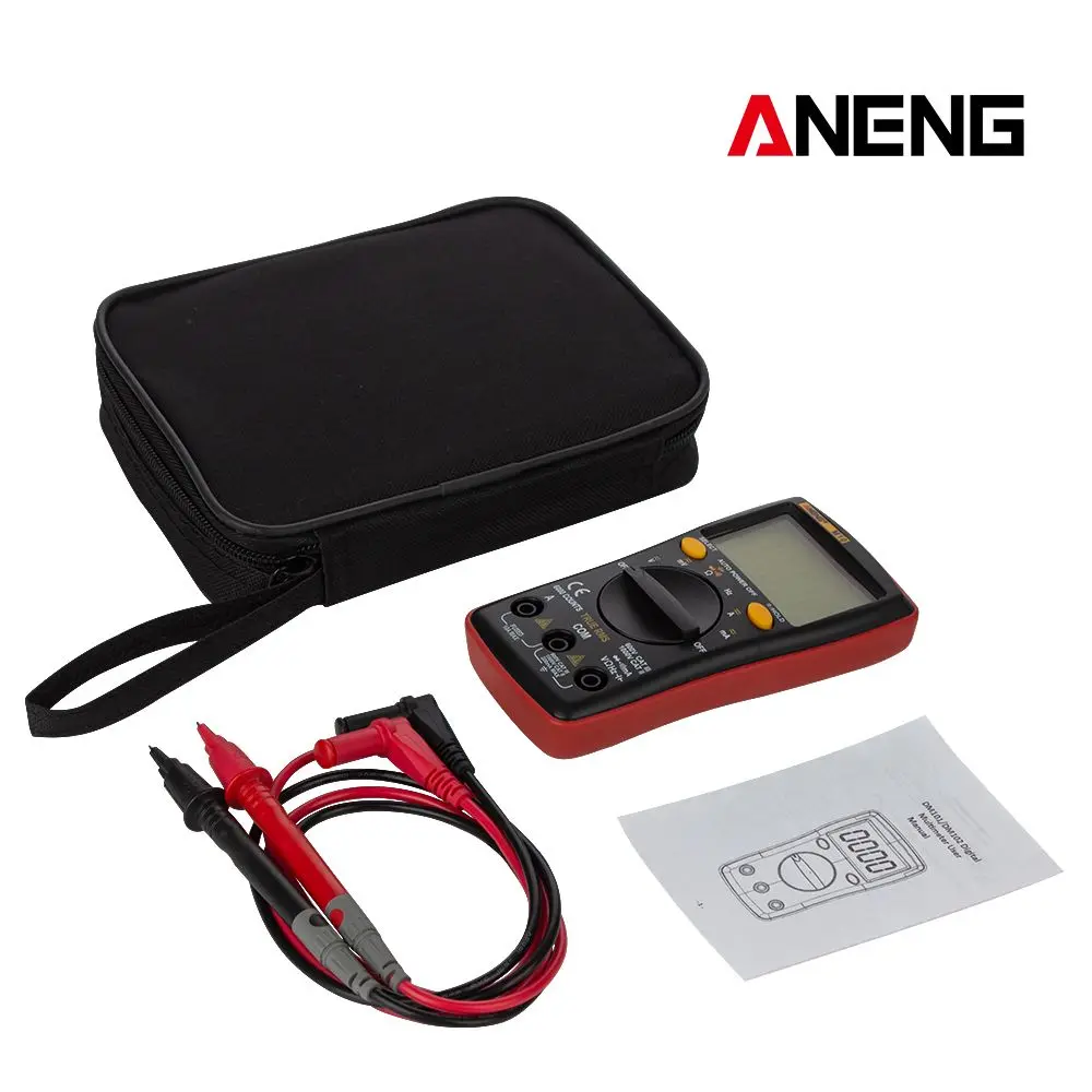 

ANENG M10 6000 Counts Digital Multimeter AC/DC Ammeter Voltmeter Ohm Meter Tester Capacitor Buzzer Multimetro Test