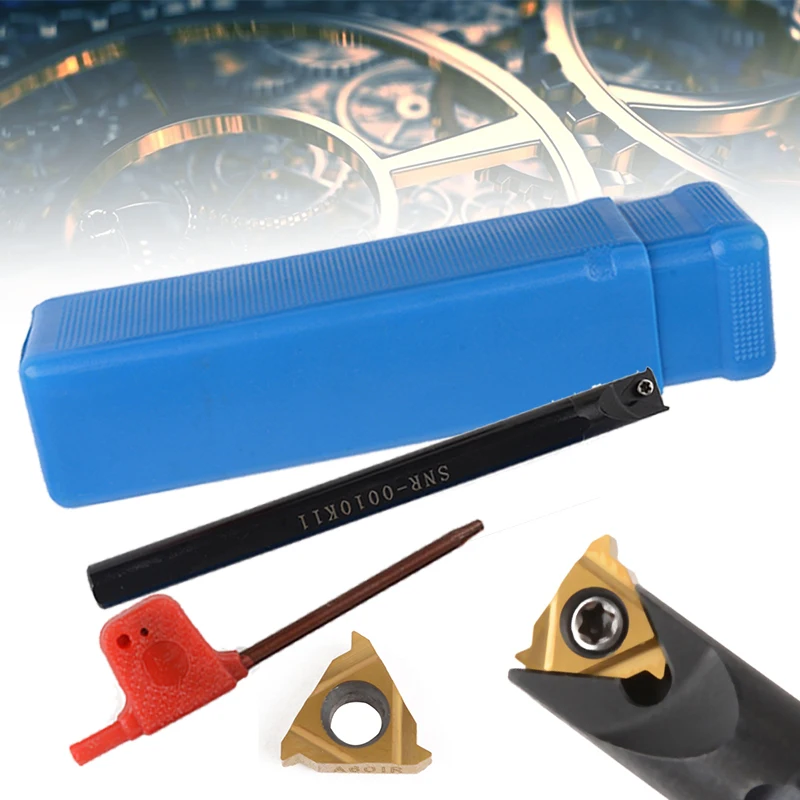

1pc Right Hand Boring Holder Internal Lathe Threading Turning Tool Holder + Wrench with 11IR A60 Carbide Insert