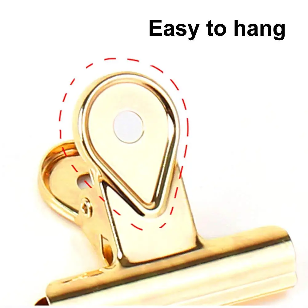 AAAJ-Bulldog Clips Elastic and Strong Multicolored Color FoldBack Binder Paper Metal Clamps Pack of 10 (20mm) | Канцтовары для
