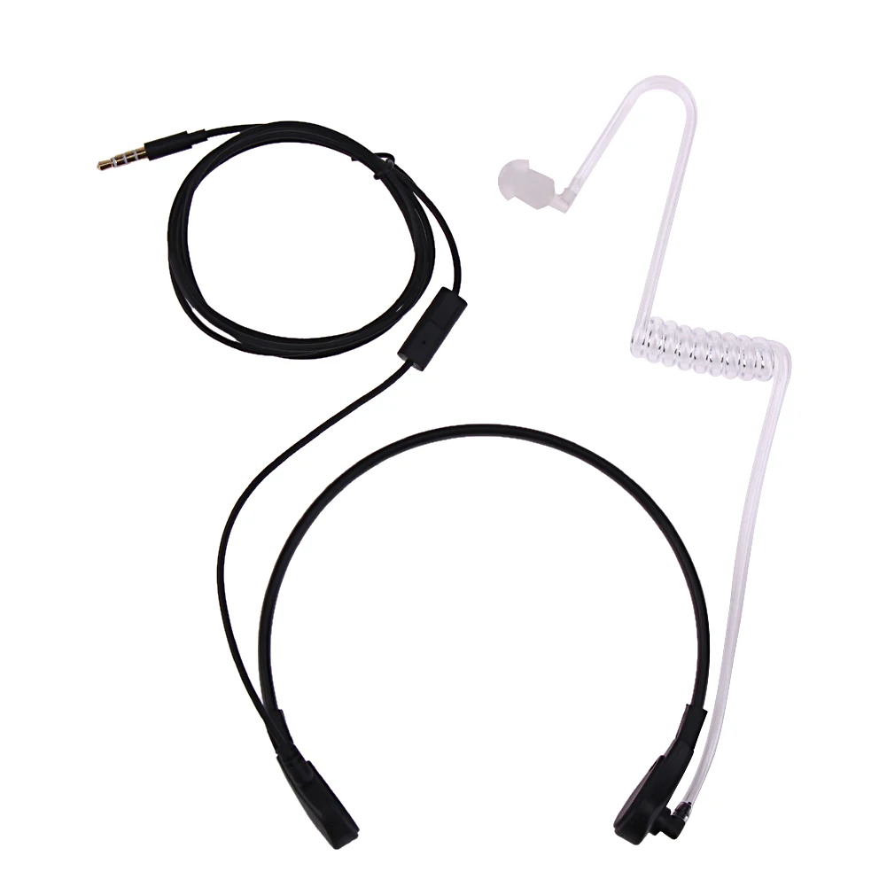 3.5mm Throat Mic Headphones Covert Acoustic Tube Earpiece Headset for iPhone HTC LG Android Universal Mobile Phone | Электроника