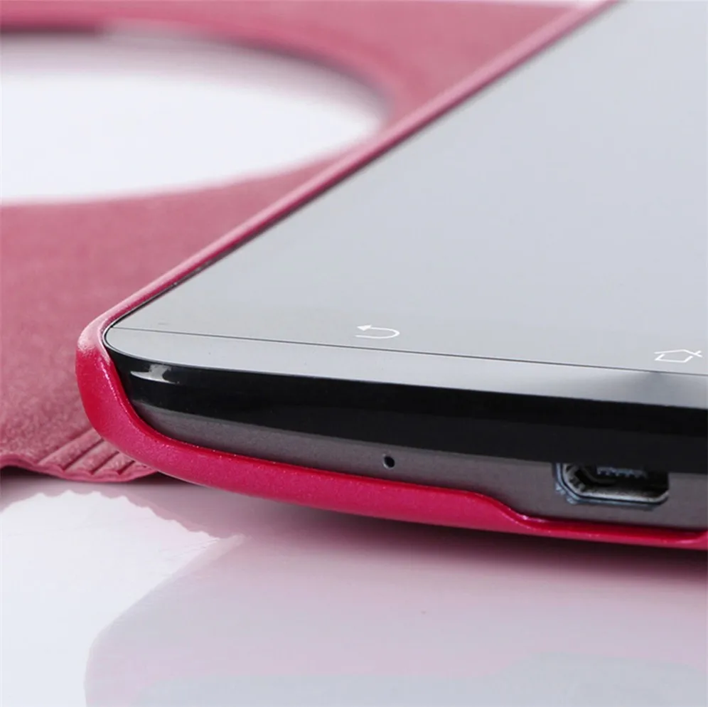 Чехол для телефона из искусственной кожи для Asus Zenfone 2 ZE551ML/ZE550ML, 5,5 дюймов, откидная крышка с окошком для просмотра, синий, фиолетовый, красный, белый, темно-серый