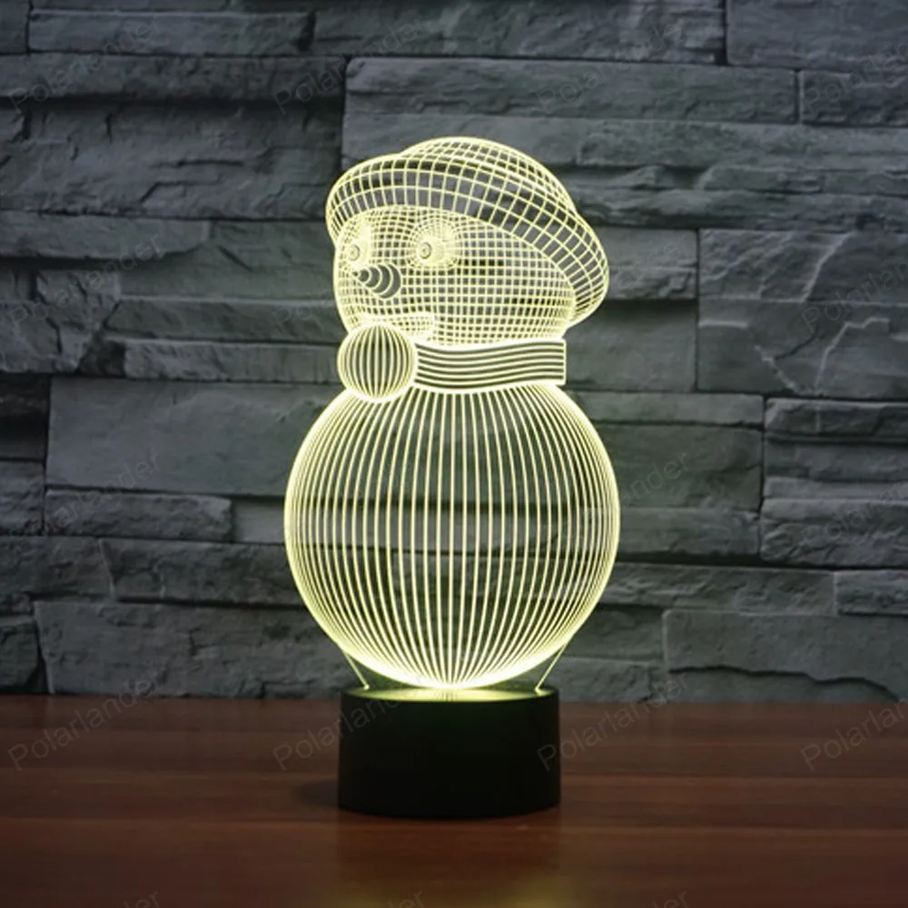 

3D light energy saving LED illusion lamp Colorful light creative visual three - dimensional light