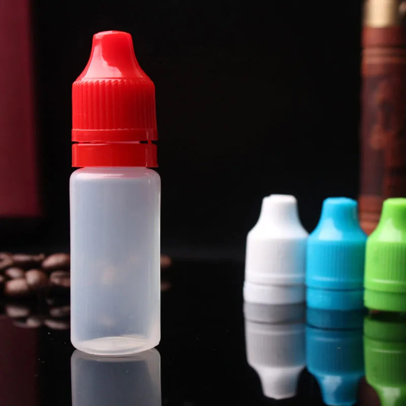 

Plastic bottle Wholesale 15ml PE ejuice Bottles Childproof tamper cap Needle Tip Bottle 15ml Free Shipping