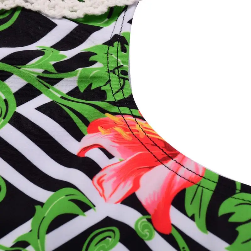 Сексуальный Трикотажный костюм бикини с принтом сиамского шитья в европейском и