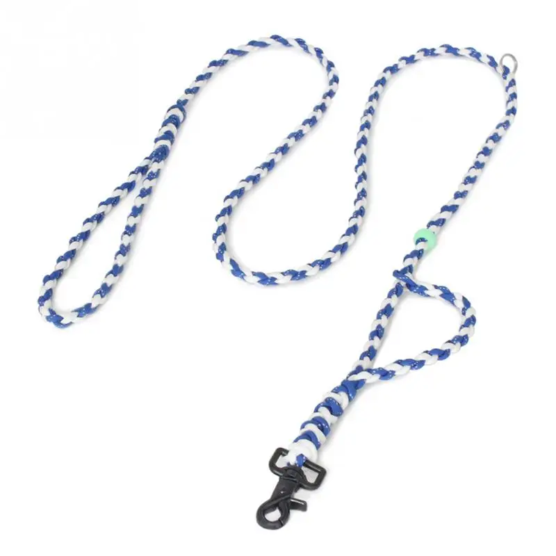 Удобный поводок Тяговый трос ручной работы мода хорошо Вязать Собаку цепи