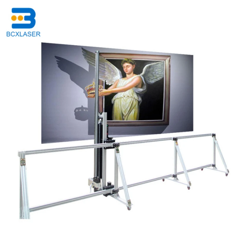 Goede Draagbare Hoge Resolutie 3D Olieverf Machine Muur Art Inkjet Printer Verticale Muur Printer Machine (Model: BCX-S50)