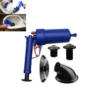 air power drain blaster gun high pressure powerful manual sink plunger opener cleaner pump for bath toilets bathroom shower ki