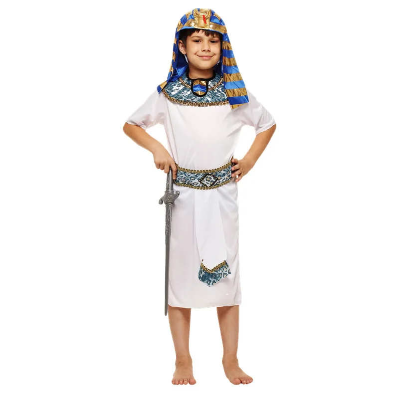 Kids Boys Girls Egypt Arab Prince Princess Costume Children Roman Cosplay Costumes Carnival Party Purim Halloween Christmas| |
