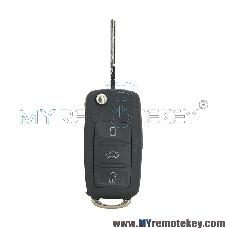 Пульт дистанционного управления Remtekey 1K0 959 753N для VW Skoda Passat Golf Bora Jetta HU66 3 кнопки 434