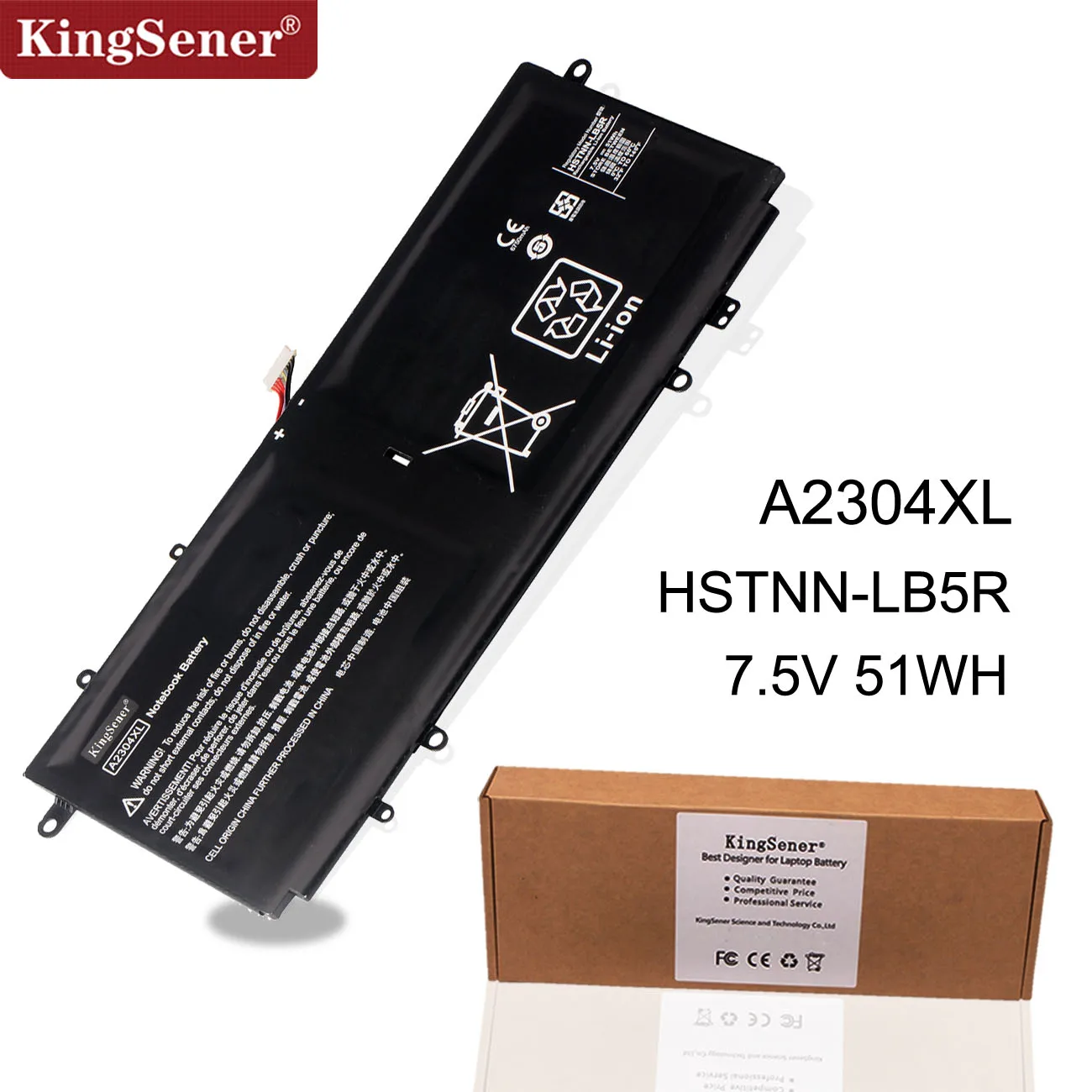 Новый аккумулятор Kingsener A2304XL для HP Chromebook 14-Q 14-Q010NR 14-Q000 14-q049wm HSTNN-LB5R 738392-005 738075-421