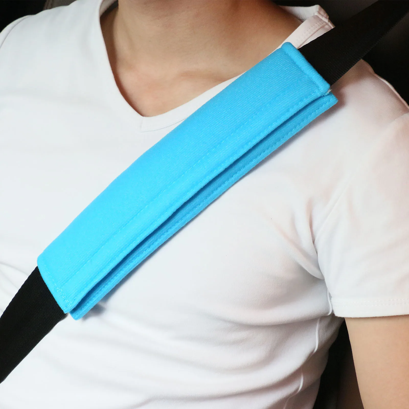 Фото Плечевой ремень на сиденье Чехлы накладки для ремней Мягкая безопасность