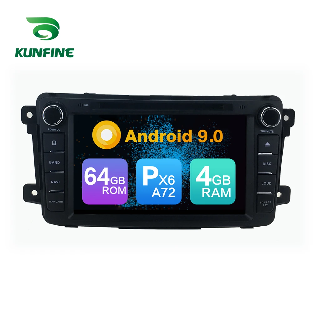 Android 9 0 Core PX6 A72 Ram 4G Rom 64G Автомобильный DVD GPS мультимедийный плеер автомобиля стерео