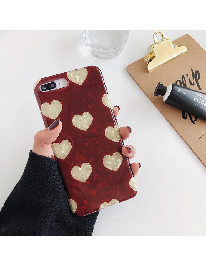 XINDIMAN Love patterned silicone case for iphone 7 8 Phone Case For iPhone X XR XMax fundas TPU Cover 6 6S Plus Capa |