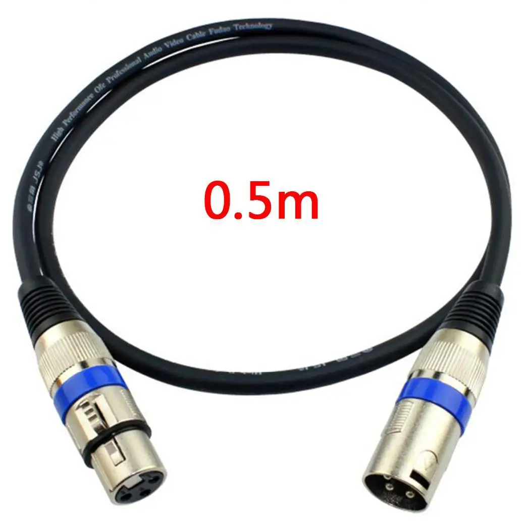 XLR Мужской и Женский аудио кабель Разъем Черный для микрофона стильный дизайн с