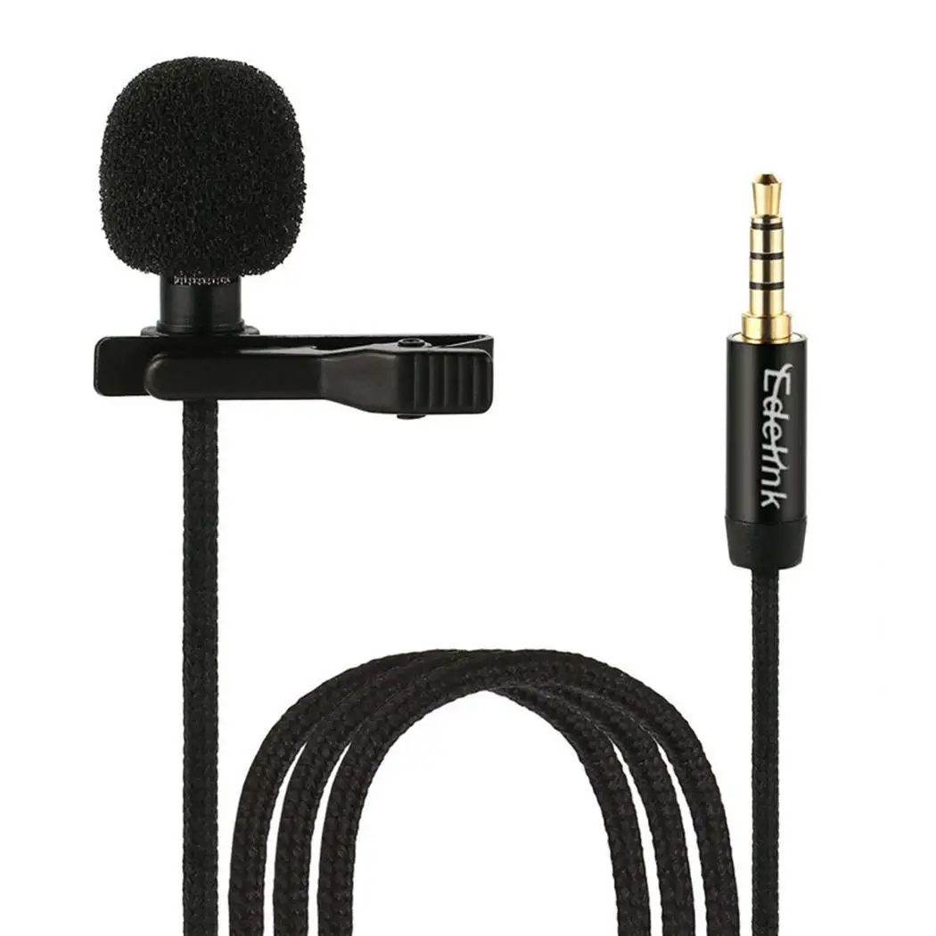 Внешний 3 5 мм клип на лацкане Lavalier всенаправленный 40g микрофон для Bluetooth 2 1