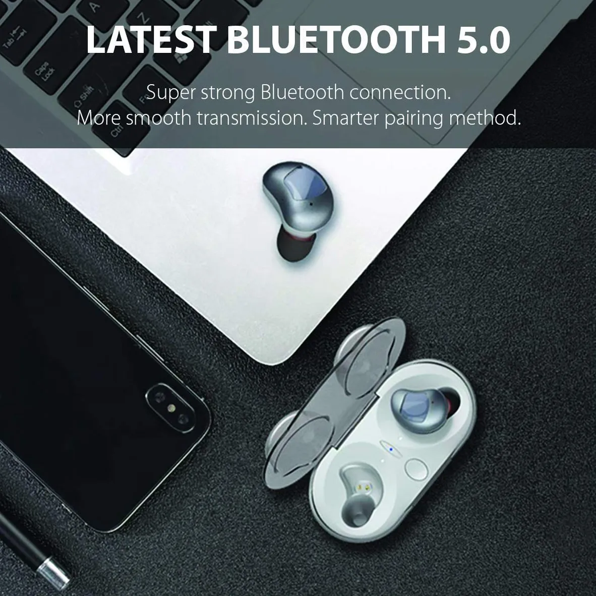 Полный Bluetooth 5 0 наушники HV-336 PRO Водонепроницаемый IPX5 True Беспроводной стерео с