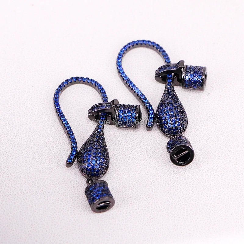5PCS ZYZ321-8016 Micro Pave CZ Lobster Clasp Enhancer Snap Jewerly Closures | Украшения и аксессуары