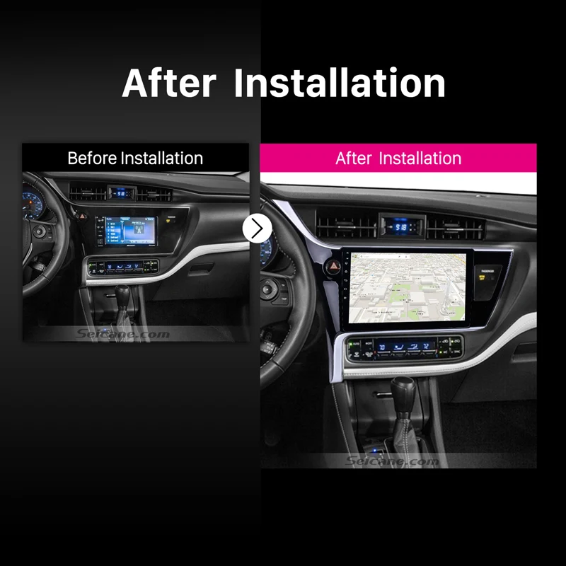 Автомобильный мультимедийный плеер Harfey 10 1 дюйма Android 8 для Toyota Corolla(LHD) 2017 Wi Fi Bluetooth