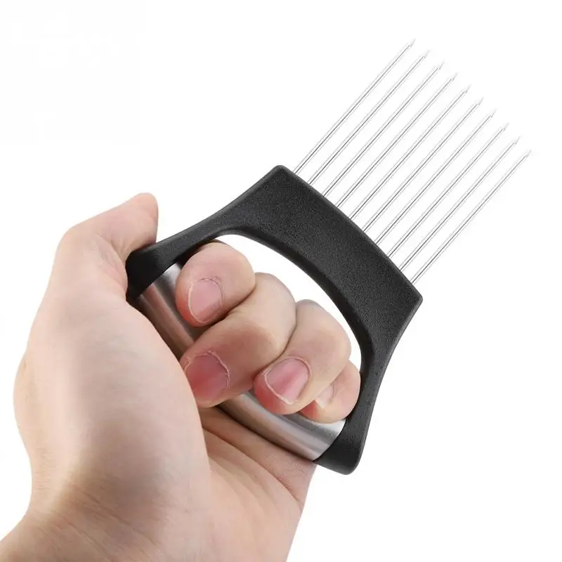 New Stainless Steel Tomato Onion Vegetables Cutting Meat Cutter Peeler Chopper with 10 Prongs |