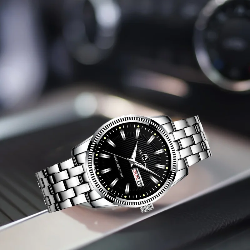 MEGALITH Новые мужские модные часы Montre Homme наручные Мужские Аналоговые календарные