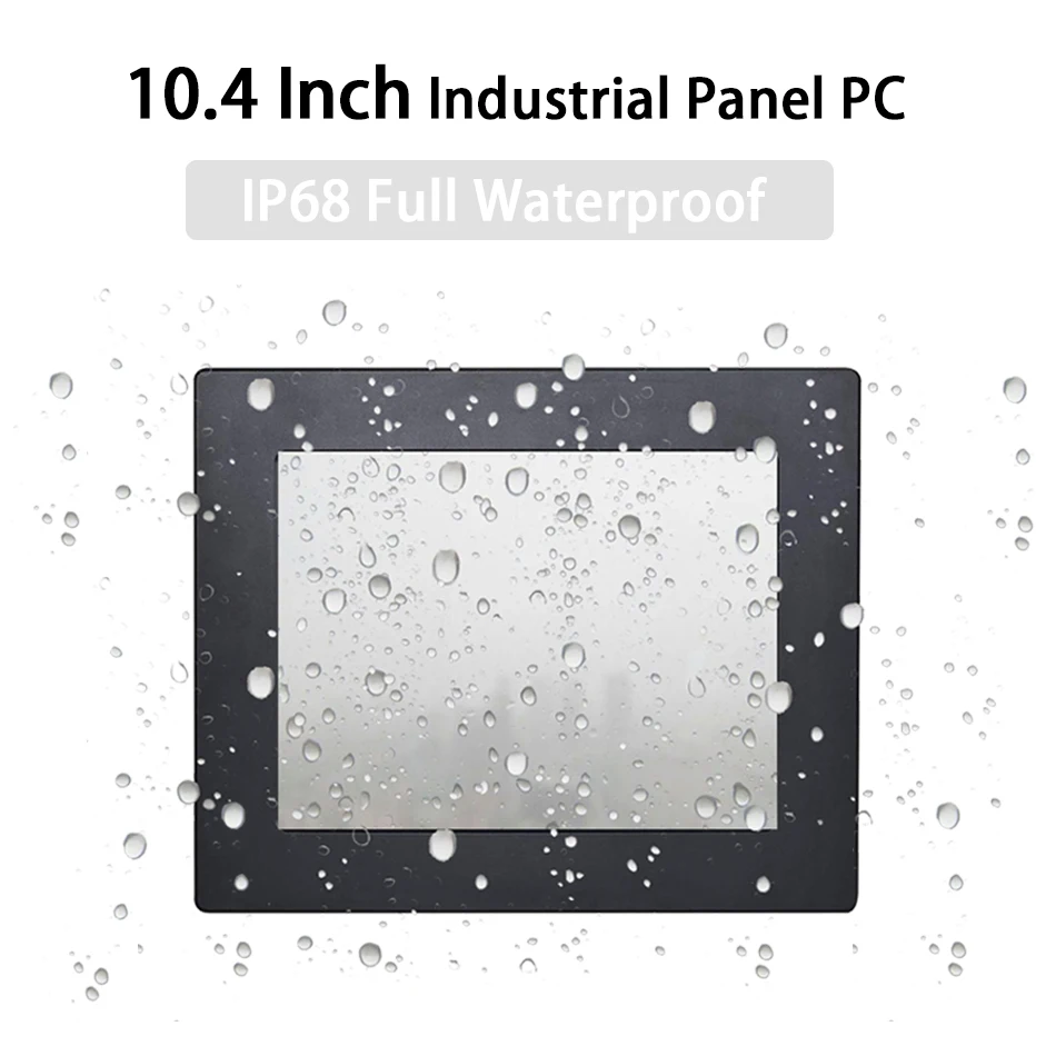 

HUNSN IP68 Full Waterproof 10.4 Inch Industrial All in One Panel PC,Intel J1900, Front Panel IP65, Resistive Touch Screen, APW17