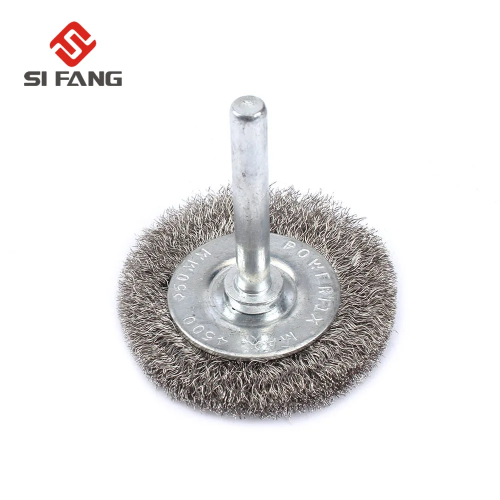 

10pcs 50mm Diameter Stainless Steel Wire Polishing Brush Wheels Set with 6mm Shank and Parallel Shape for Polished Derusting