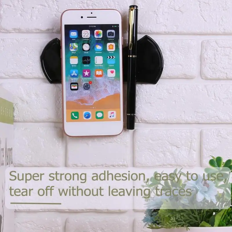 2pcs Black Magic Nano Rubber Pad Universal Sticker Phone Holder Gel Mobile Small Tablet Bracket for IPhone Xiaomi |