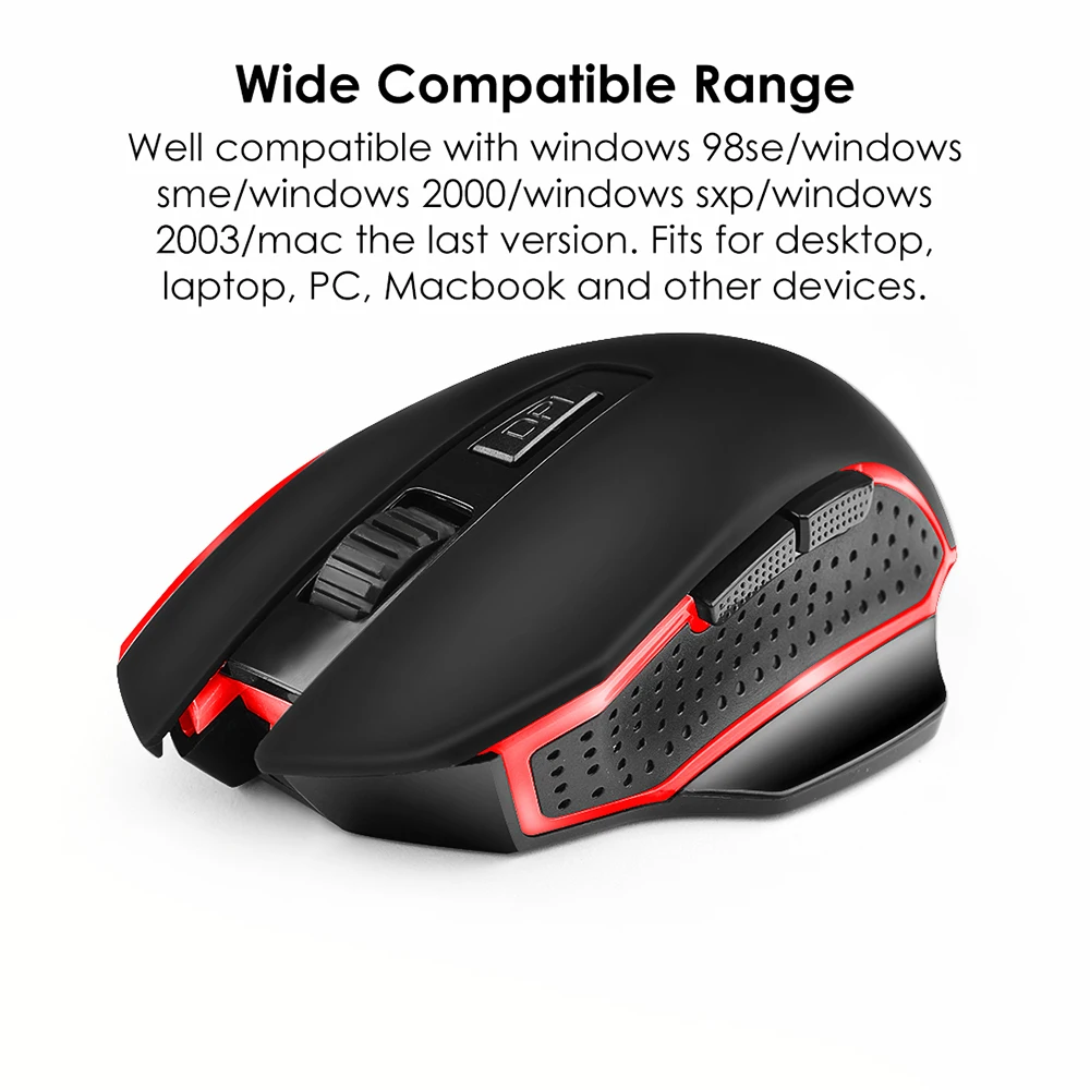 G821 игровая мышь беспроводная Регулируемая 2400 точек/дюйм оптическая компьютерная