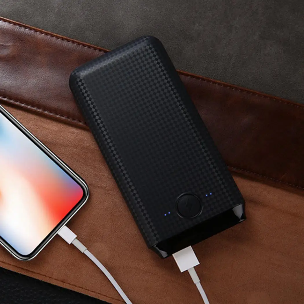 6 шт. 18650 Двойной порты usb DIY батарея 5 В/2A коробка для хранения черный белый цвет