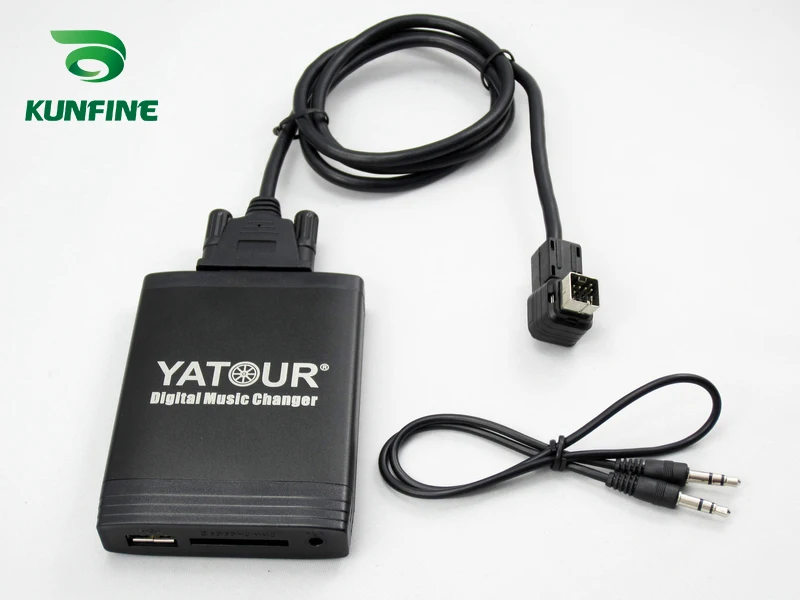 Автомобильный цифровой адаптер для смены музыки USB SD Aux MP3 интерфейс