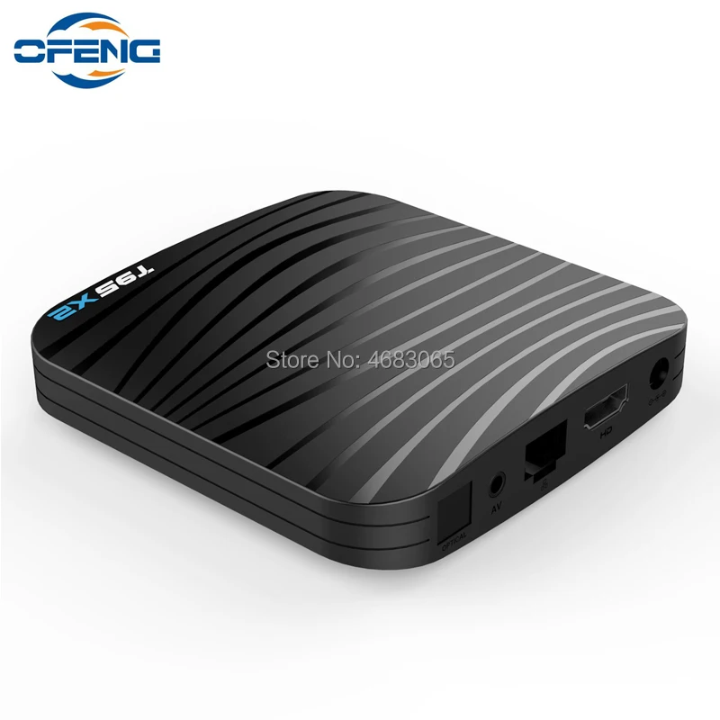 Smart TV BOX Android 8 1 T95X2 4 ГБ 32 64 Гб четырехъядерный процессор Amlogic S905X2 H.265 4K Youtube
