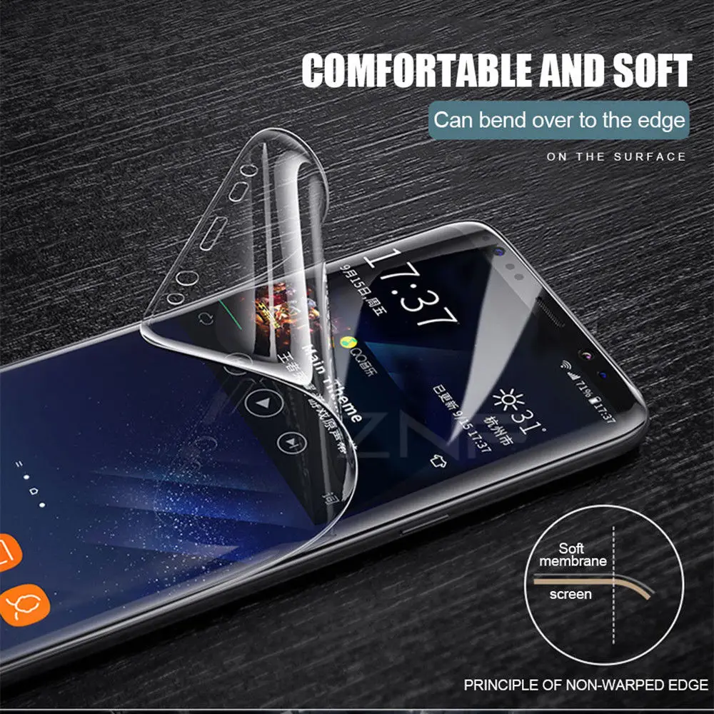 KISSCASE полное покрытие мягкий гидрогель пленка для экрана iPhone X XR XS макс 7 8 6 6s плюс