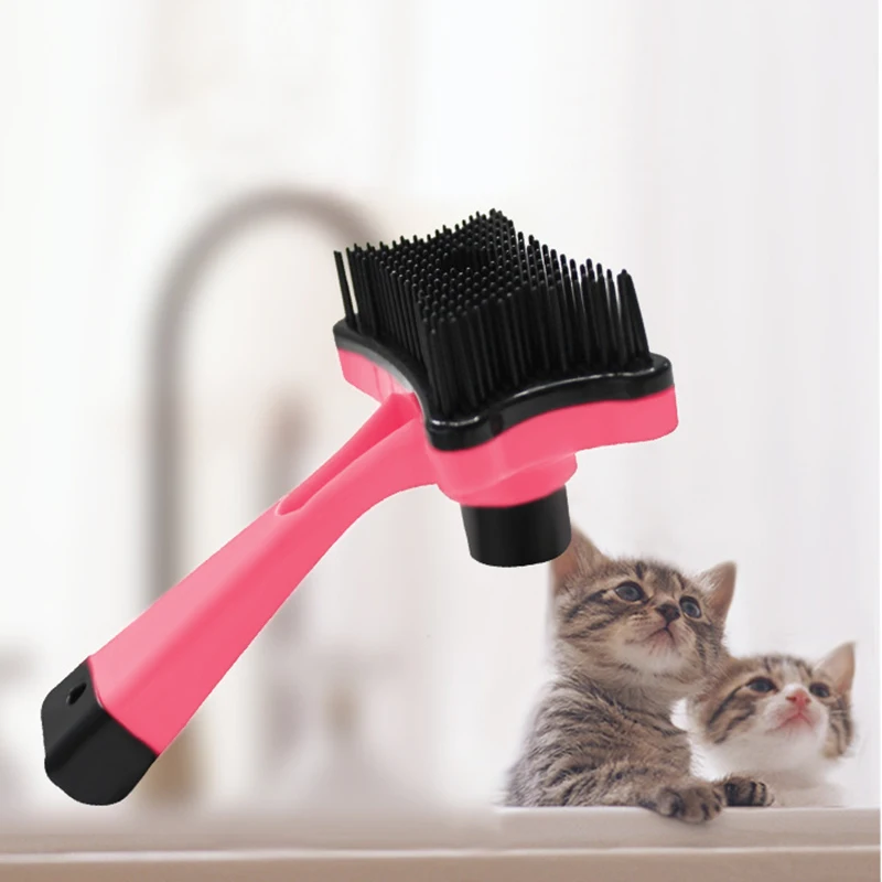 Pet Dog Cat Brush Professional Hair Removal Comb  Hair Fur Shedding Trimmer Grooming Rake Massage Tool