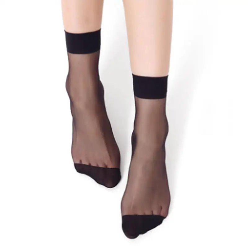 10 пар женские короткие носки черные белые эластичные низкие носки|Чулки| |