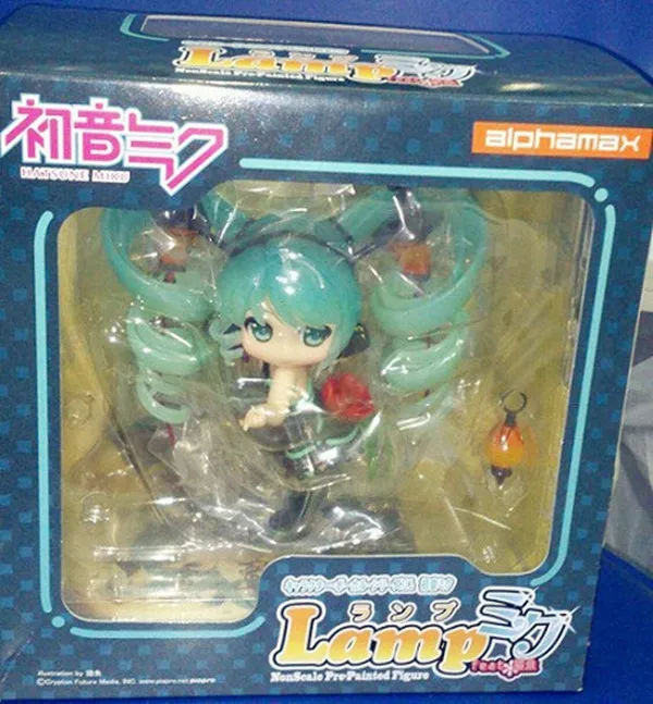 15 см Hatsune Miku уличный свет feat. Кошка рыба гоночная Кукла Смола экшн коллекционная