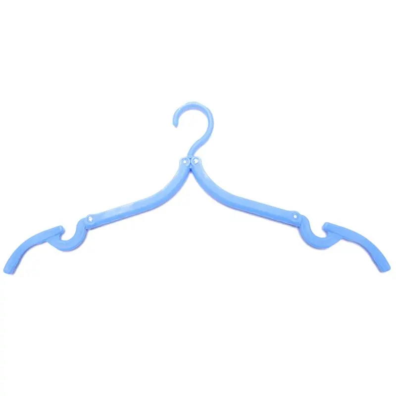 5pcs Portable Travel Outdoor Camping Folding Plastic Clothes Coat Hangers Racks (Random Color) | Дом и сад