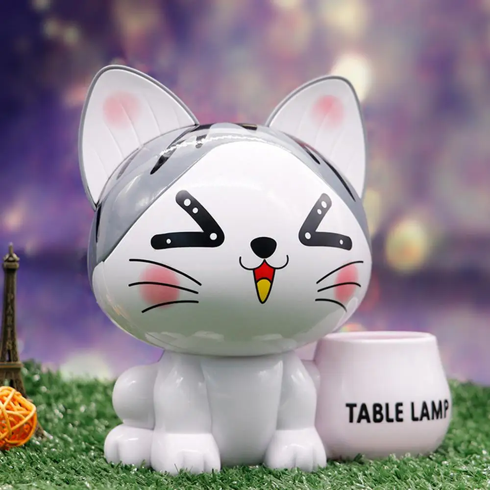 Lucky Cat Multi use настольная лампа складная Студенческая для чтения с держателем ручки