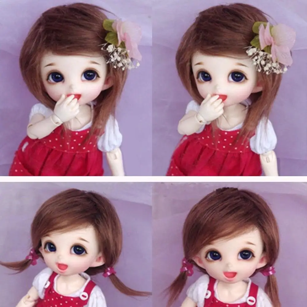 [Wamami] коричневый парик средней длины из шерсти для 1/8 Pukifee Ae Lati BJD Dollfie 12 см|Куклы| |